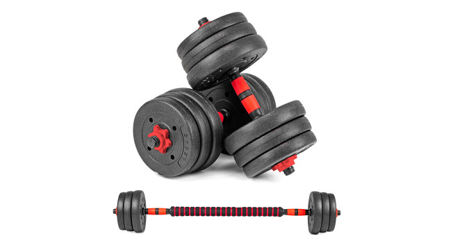 Hantle regulowane z funkcją sztangi sapphire sg-10c 2x10kg