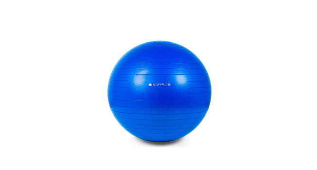 Piłka gimnastyczna 65 cm sapphire sg-042 - niebieska