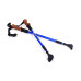 Kije do nordic walking/trekking sapphire st-070 + 2 pary końcówek - niebieskie