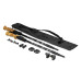 Kije do nordic walking/trekking sapphire st-070 + 2 pary końcówek - czarne