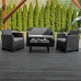 Zestaw mebli ogrodowych sapphire st-1540 boston - stolik + sofa + 2 fotele