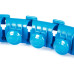 Hula hop z wypustkami i obciążnikiem sapphire sg-059 - niebieskie