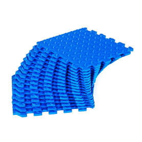 Mata ochronna puzzle sapphire sg-1005 118x118 cm - niebieska
