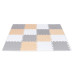 Podłogowa mata puzzle dla dzieci sapphire kids sk-58 - kremowa