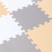 Podłogowa mata puzzle dla dzieci sapphire kids sk-58 - kremowa