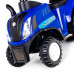 Jeździk pchacz traktor z przyczepą new holland t7 - niebieski